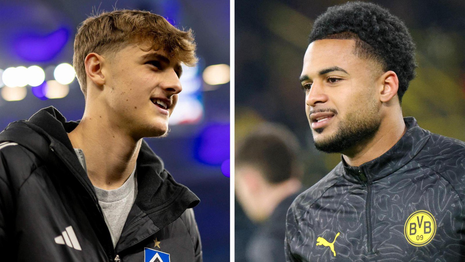 Ung BVB-supporter med drakt og skjerf på stadion