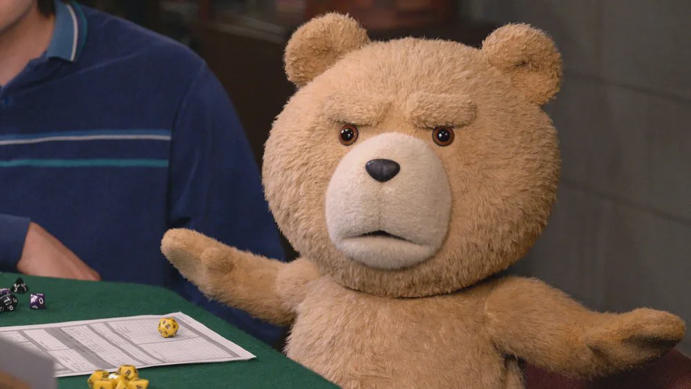 Seth MacFarlane on the set of the Ted TV series