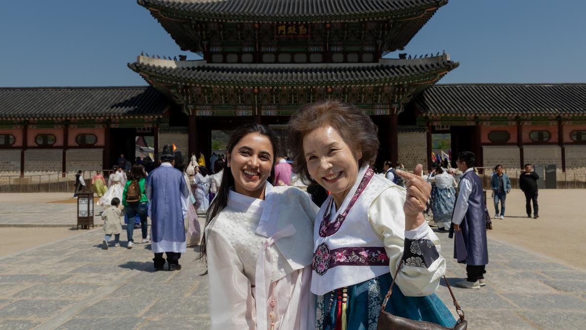 Priyanka Mohan on the sets of Made in Korea Netflix series