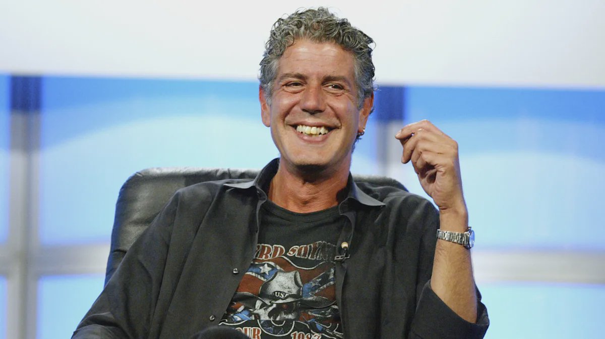 Anthony Bourdain in a casual moment