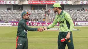 مشهد من مباراة بنغلاديش ضد باكستان