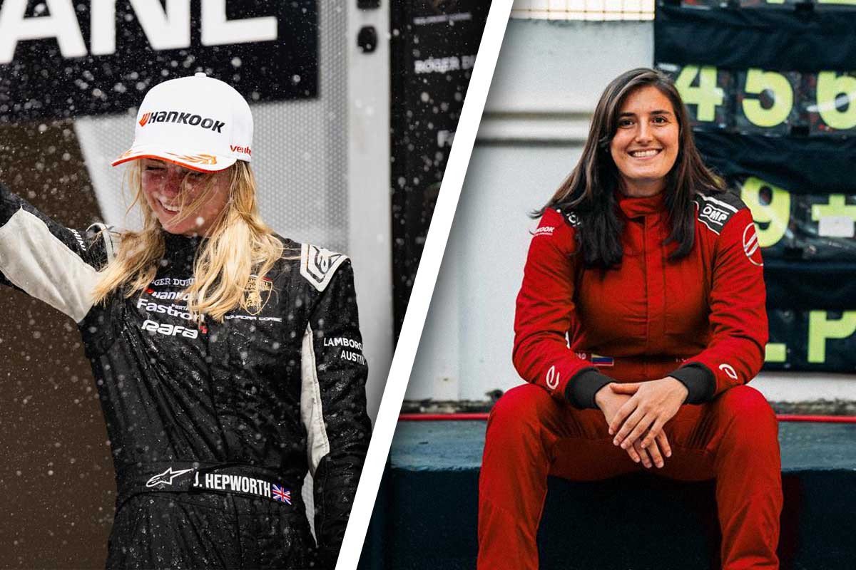 Chloe Chambers im Rennoverall