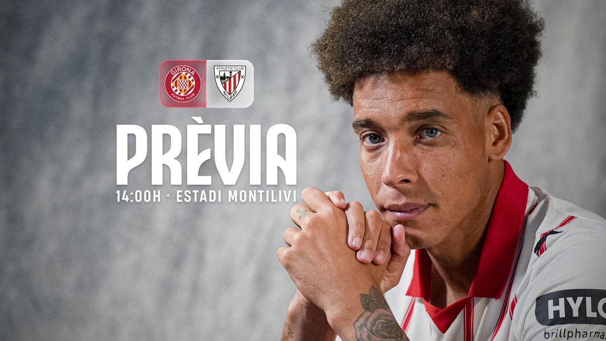 Girona players in training ahead of the Athletic Club match