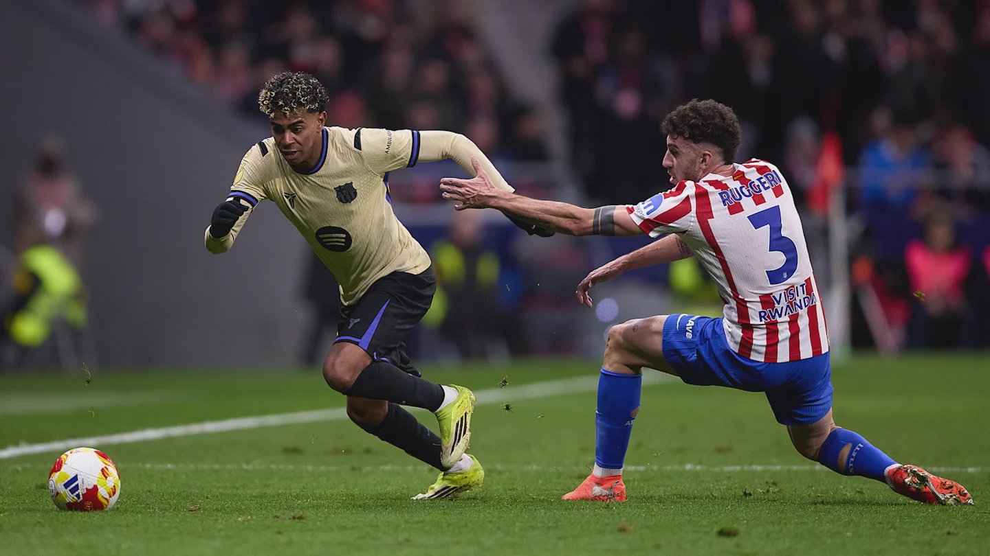 Barcelona players in action