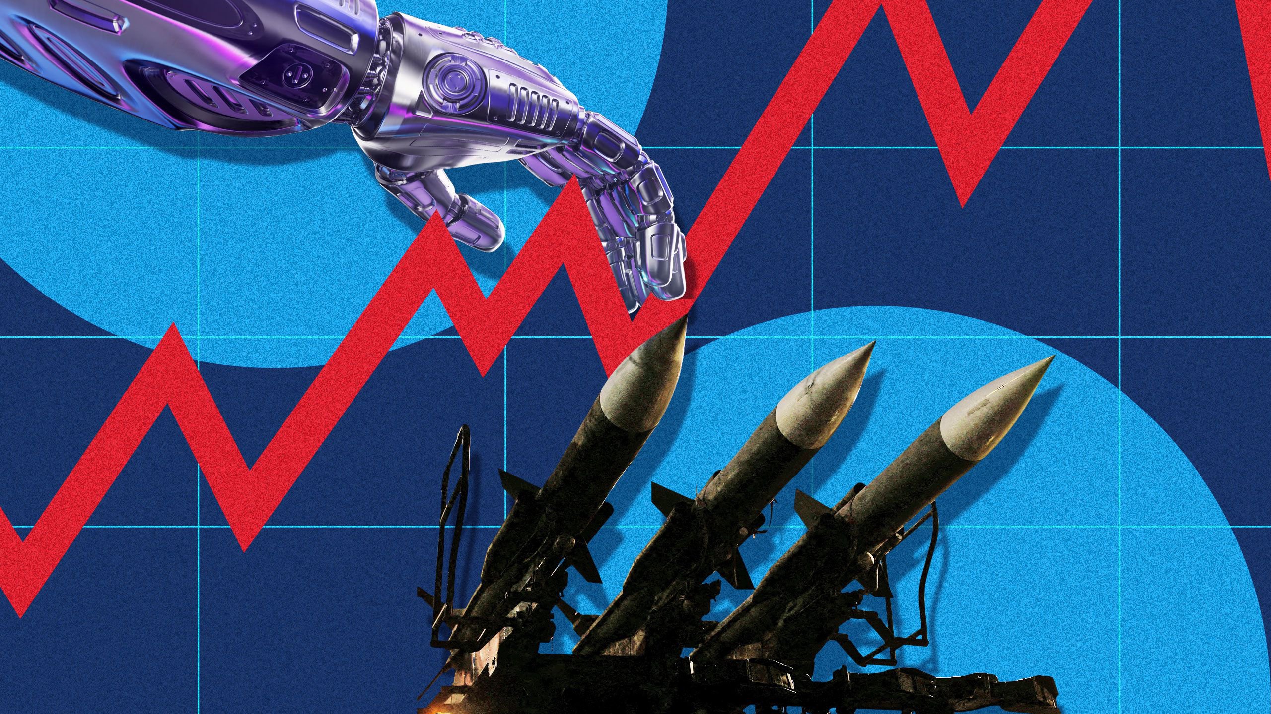 Illustration af børskrise med fokus på hede aktiekurser