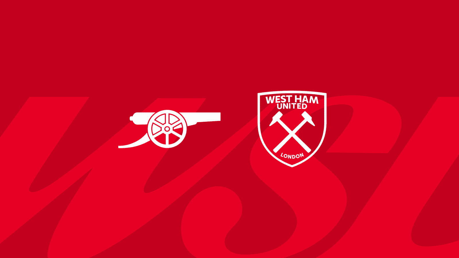 Affiche du match Arsenal Women contre West Ham United
