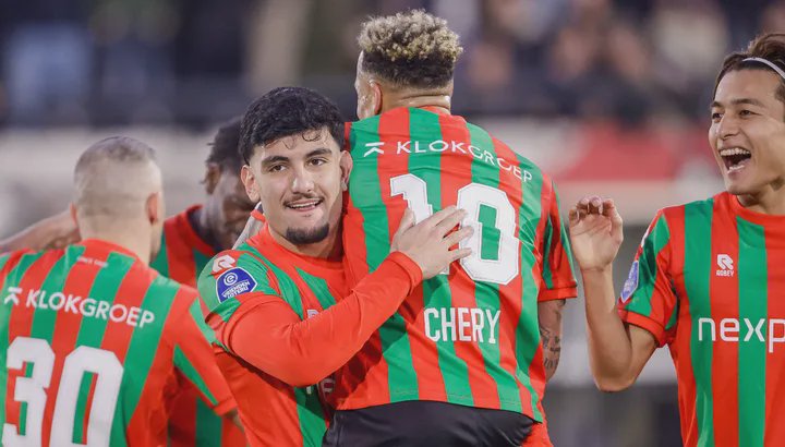 Sami Ouaissa為NEC奈梅亨入波後慶祝