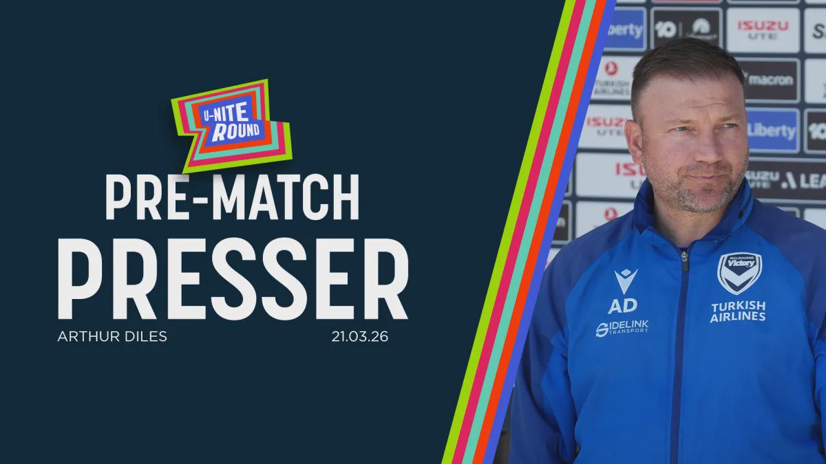 Melbourne Victory player Diles looks on during U-Nite Round preparations