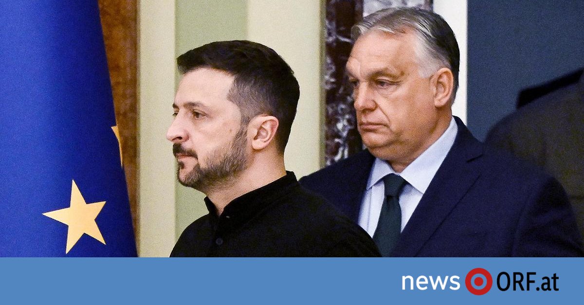 Viktor Orban and Volodymyr Zelenskyy in a heated standoff