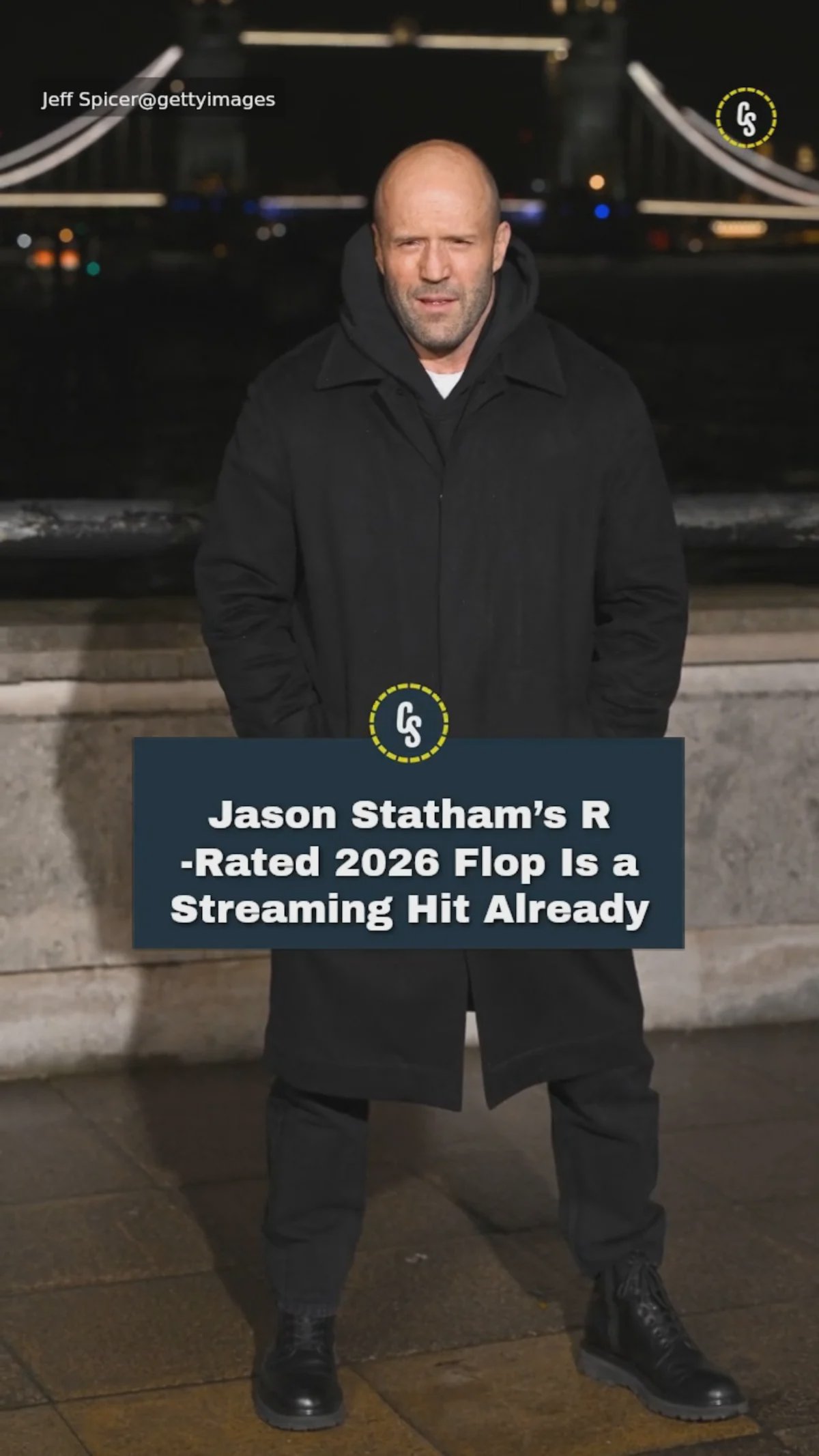 Jason Statham au regard dur dans une scène de l'un de ses films