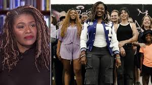 Cori Bush speaking at a campaign event in St. Louis