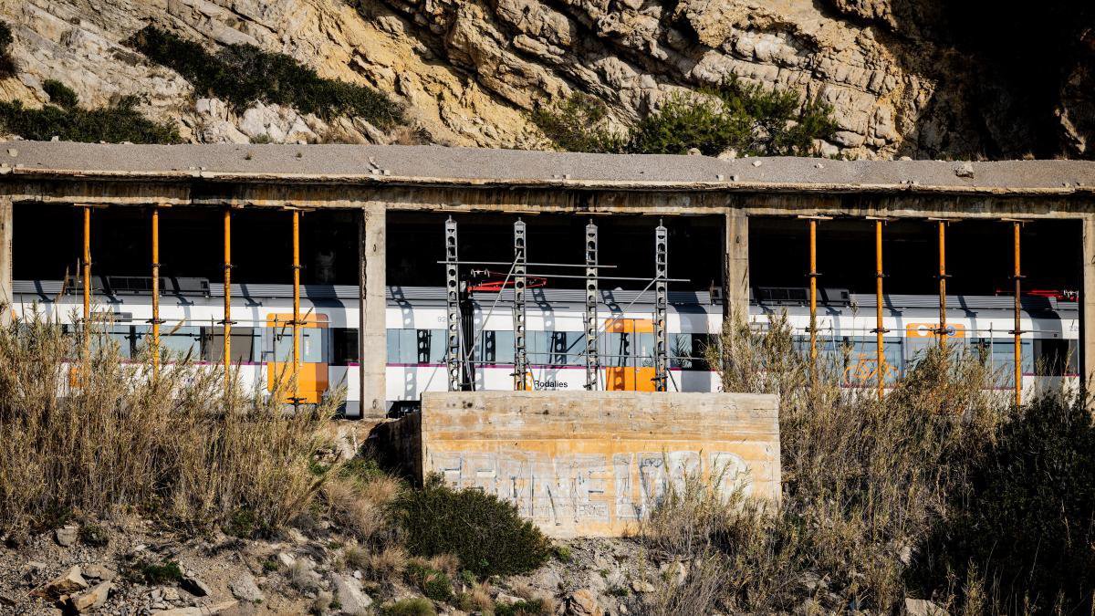 Construction works in the Garraf tunnel affecting Renfe train services