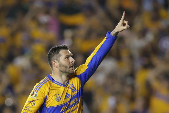 André-Pierre Gignac celebrating his winning goal