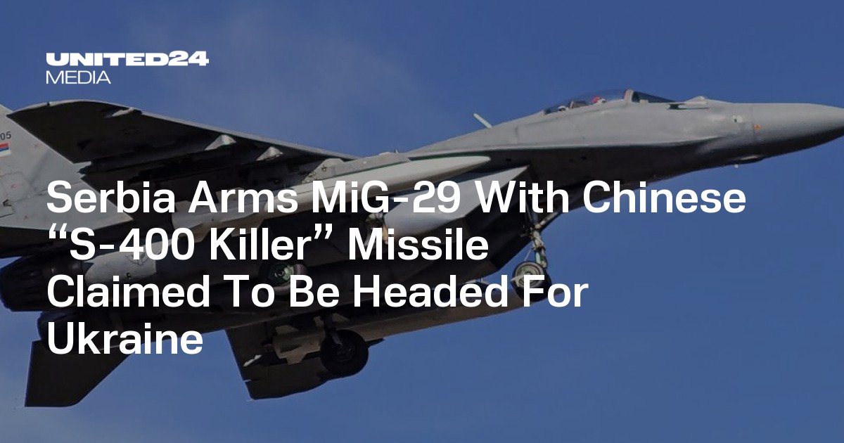 Serbischer MiG-29 Kampfjet mit chinesischen Raketen