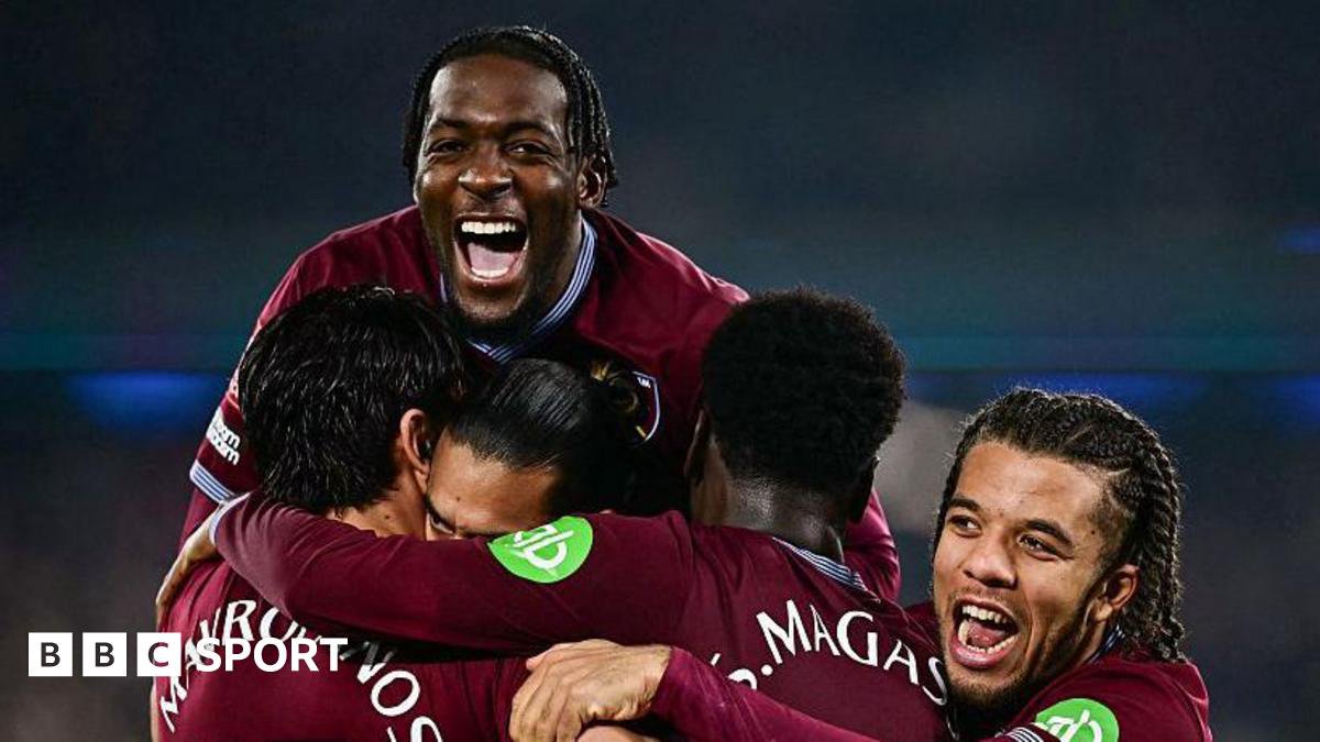 查洛·寶雲同韋斯咸隊友絕殺賓福特後瘋狂慶祝