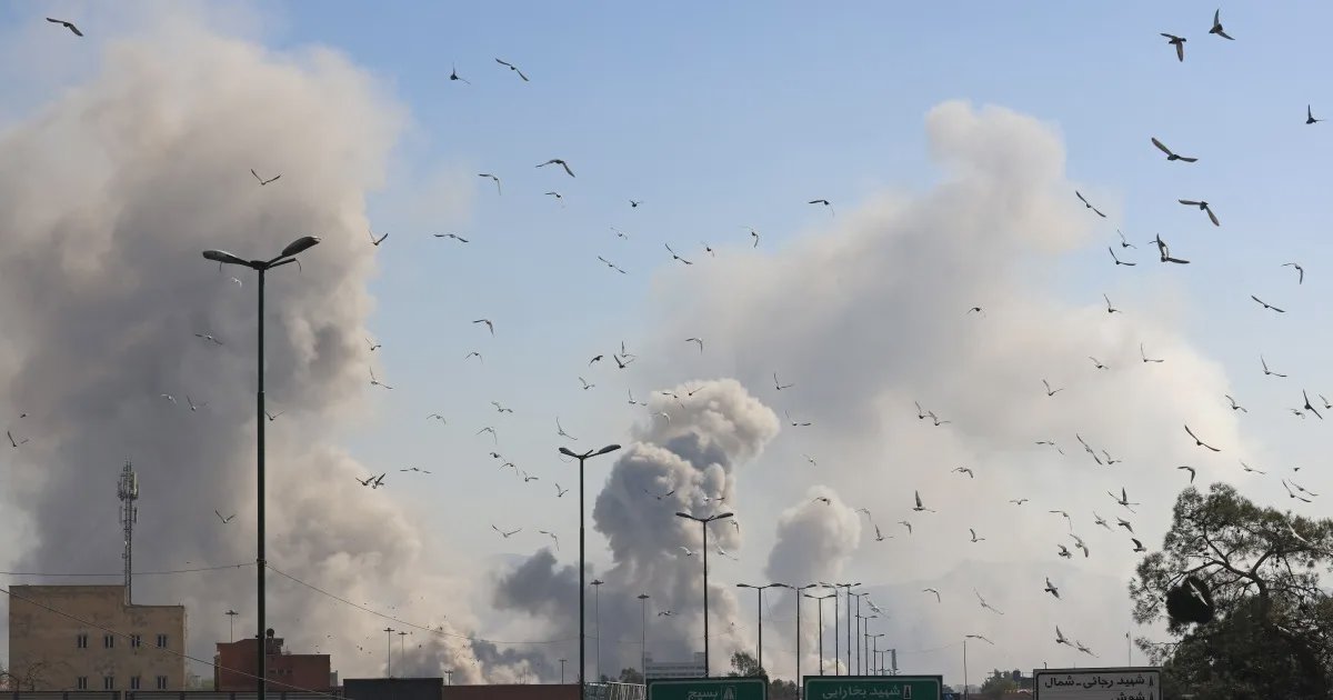 Scenes of destruction in Iran after airstrikes