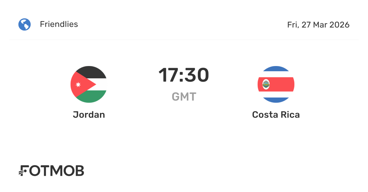 Jordan vs Costa Rica match