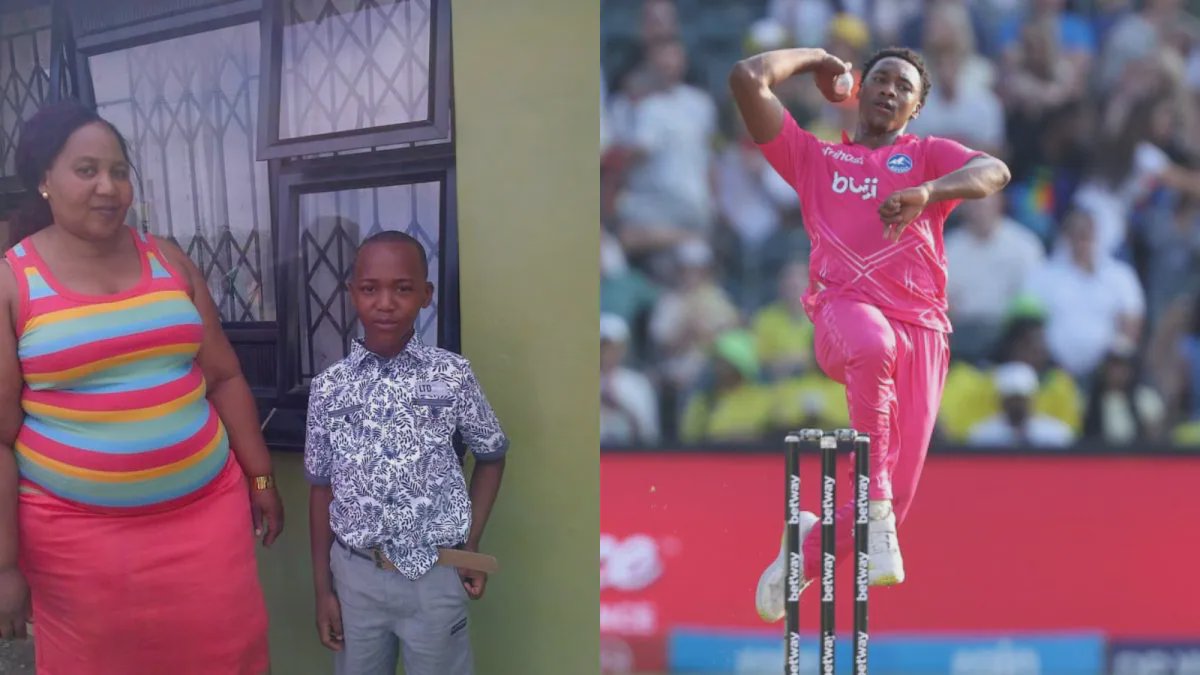 نكوباني موكوينا مع والدته