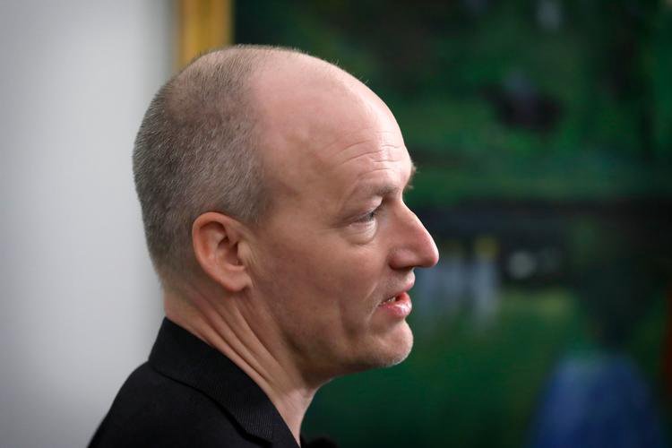 Pelle Dragsted at a meeting on food prices