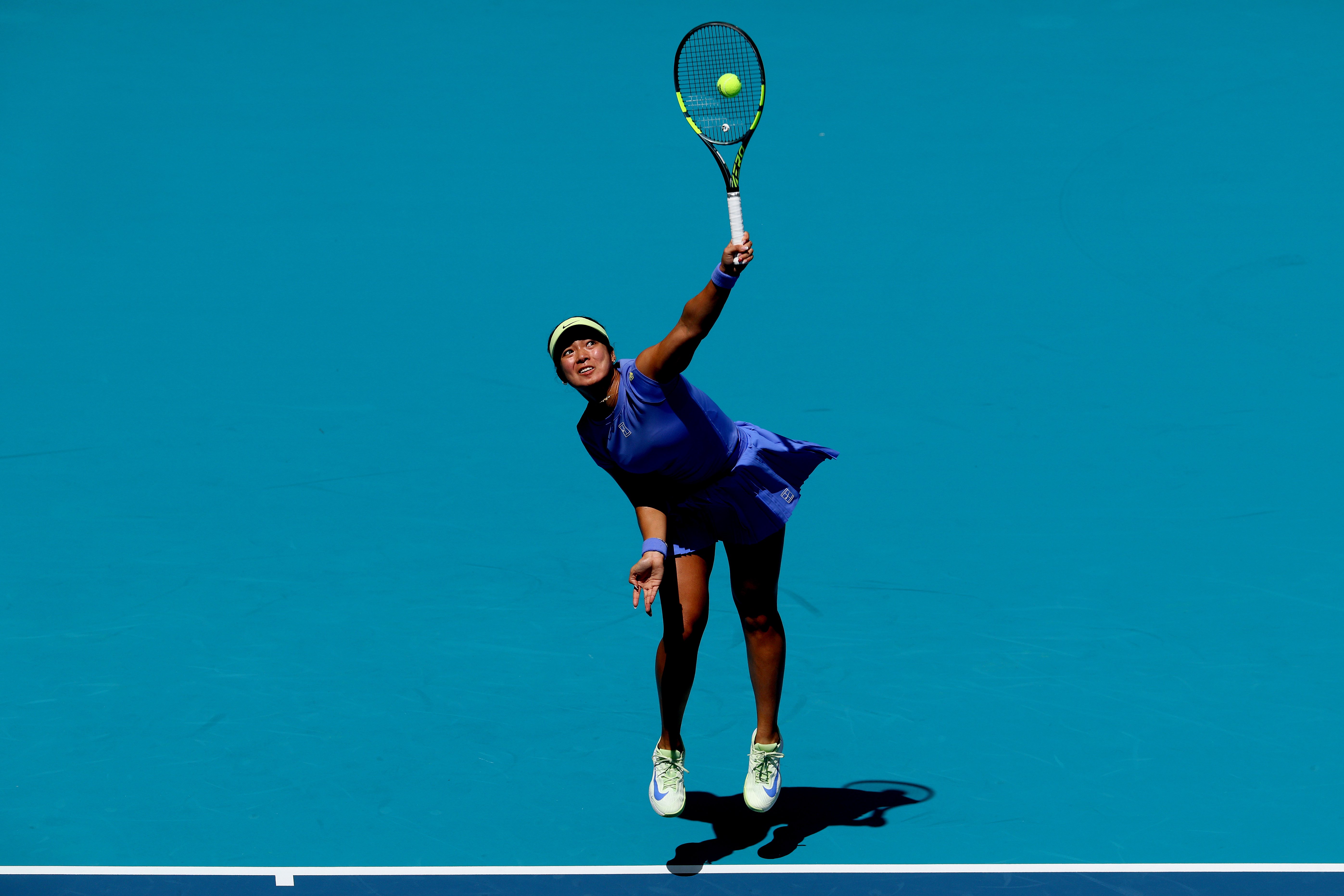 Alex Eala celebrates her Miami win