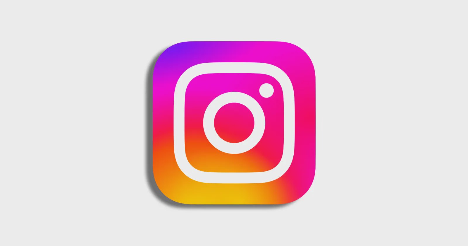 Instagram logo on white background
