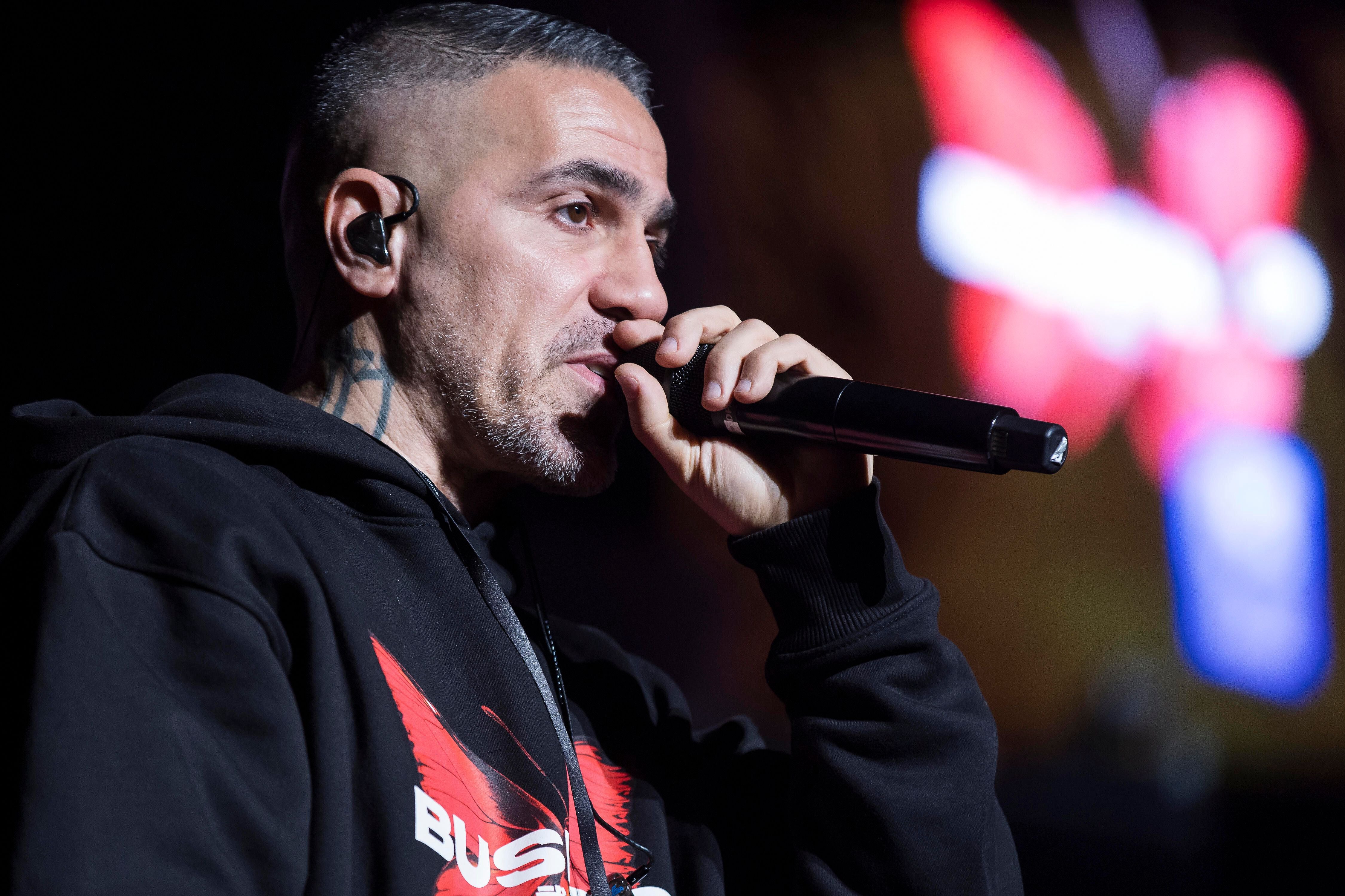 Bushido live auf der Bühne während seiner Abschiedstour