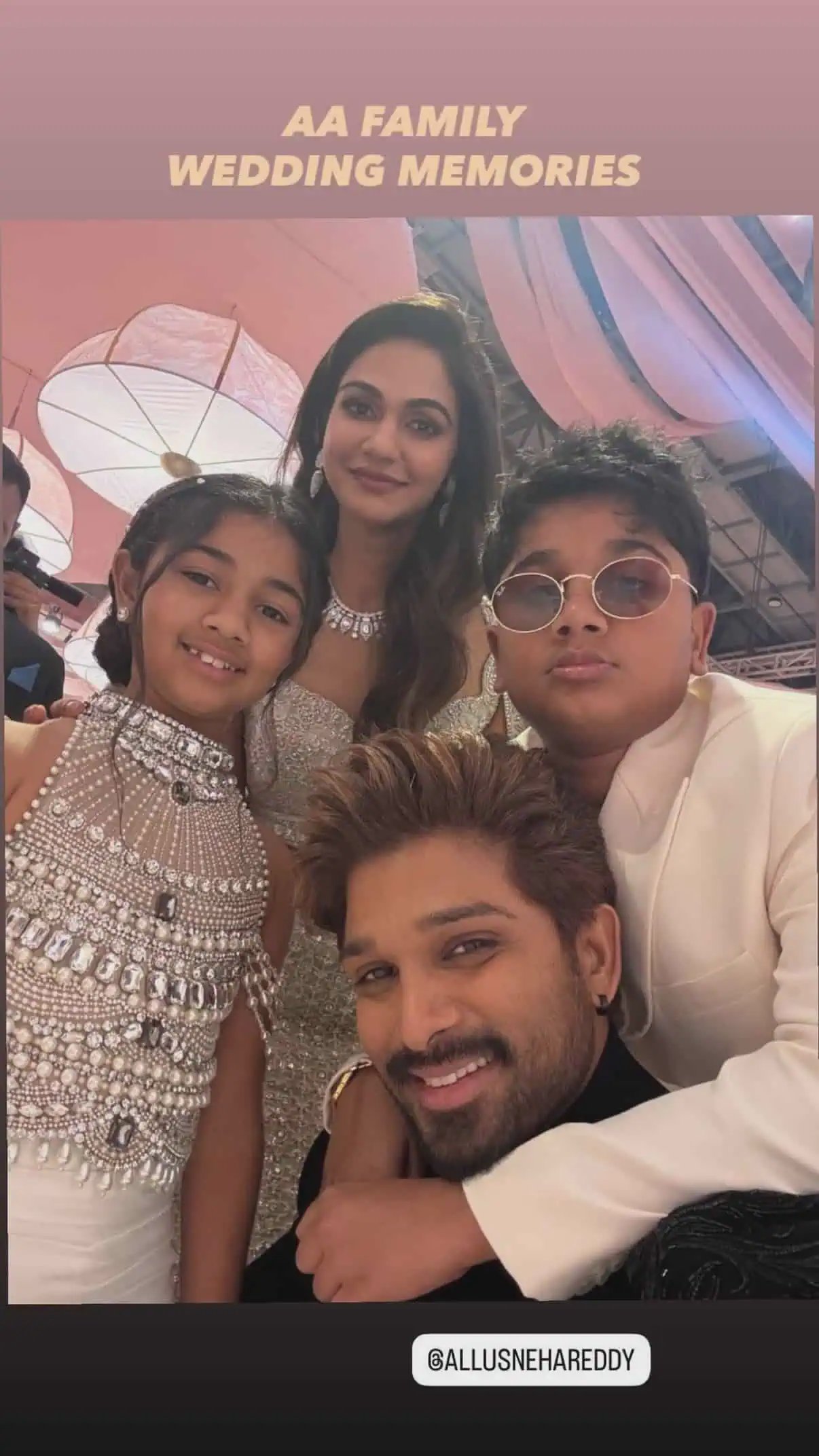 Allu Sirish og Nayanika Reddy til deres reception