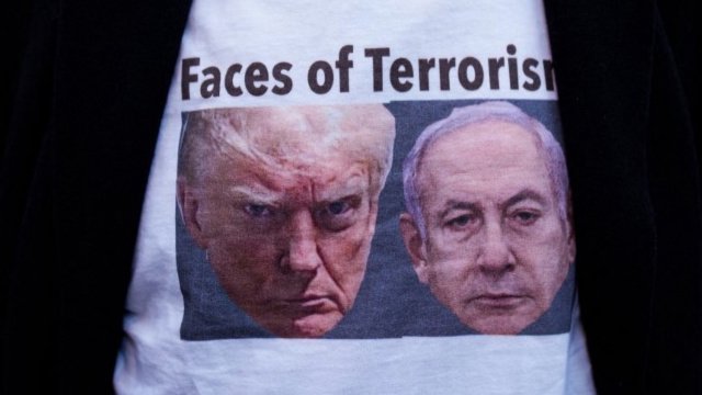 Demonstration i New York mot Trump och Netanyahu, mars 2026