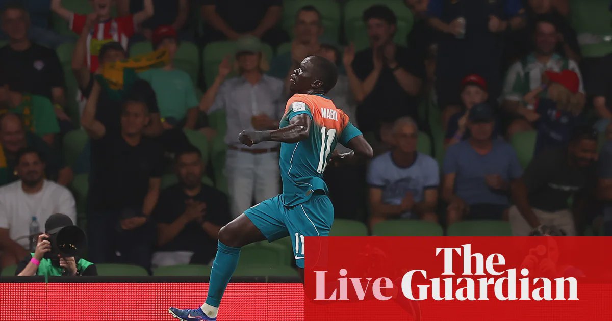 Socceroos-spillere fejrer et mål på AAMI Park