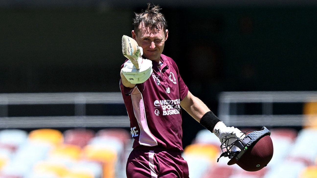 Marnus Labuschagne en action pendant la coupe nationale one-day