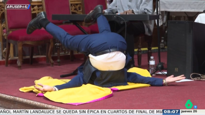 Ortega Cano in the viral dance moment