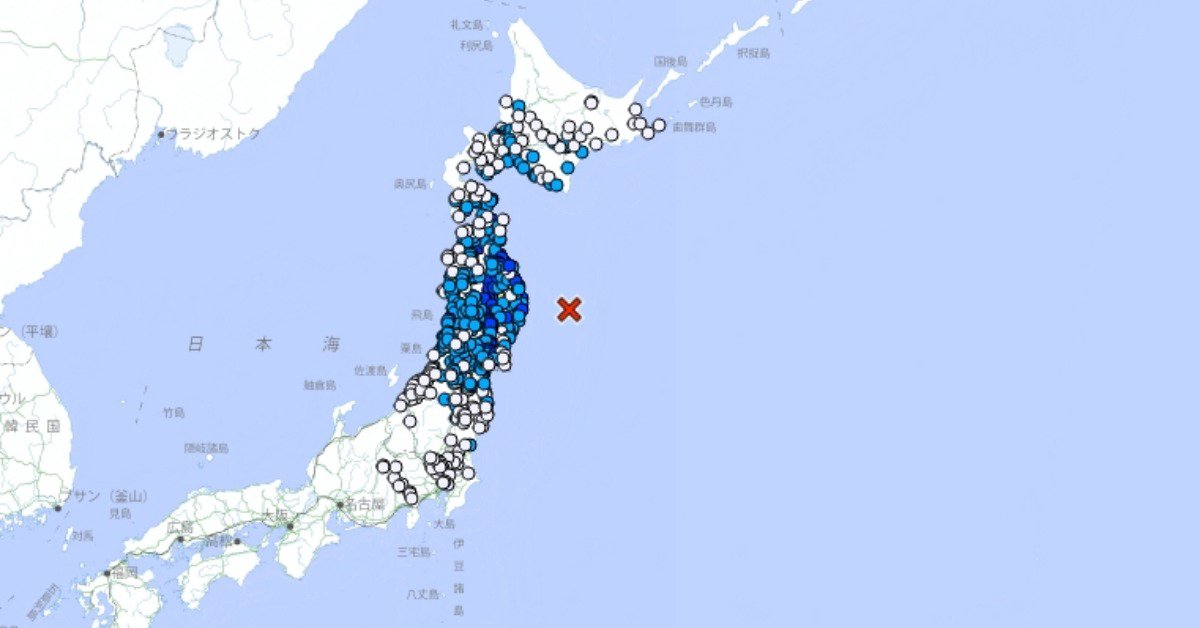 Illustration zur Erdbebenvorsorge in Japan