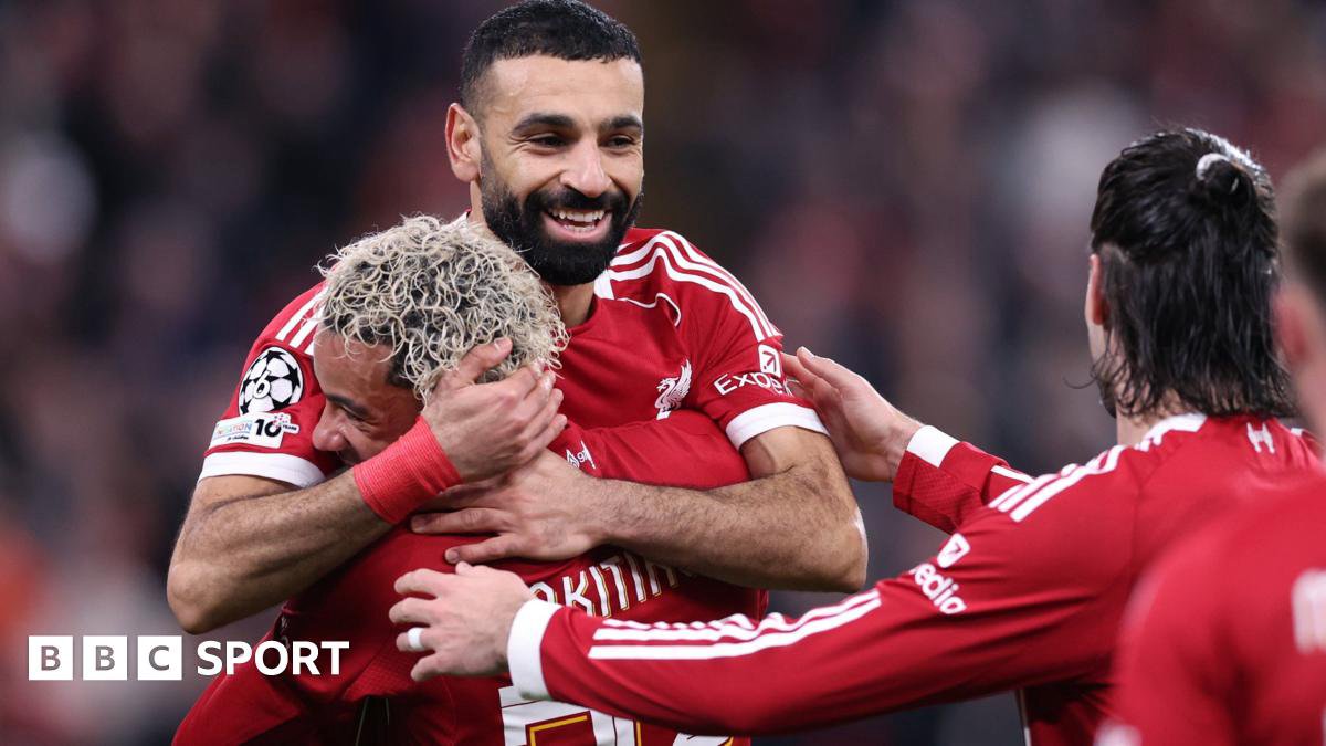 Liverpool-Spieler jubeln nach einem Tor in Anfield