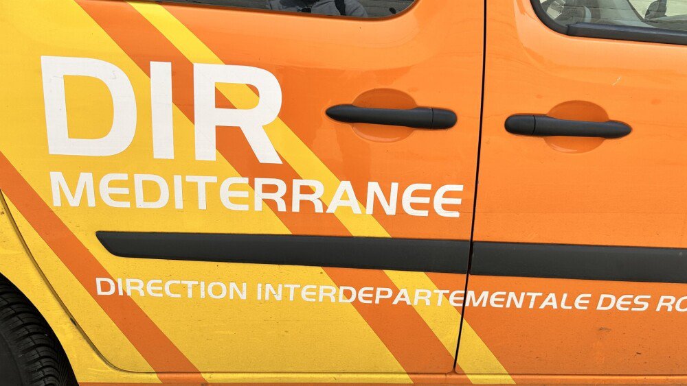 プロヴァンスのA55での事故の様子