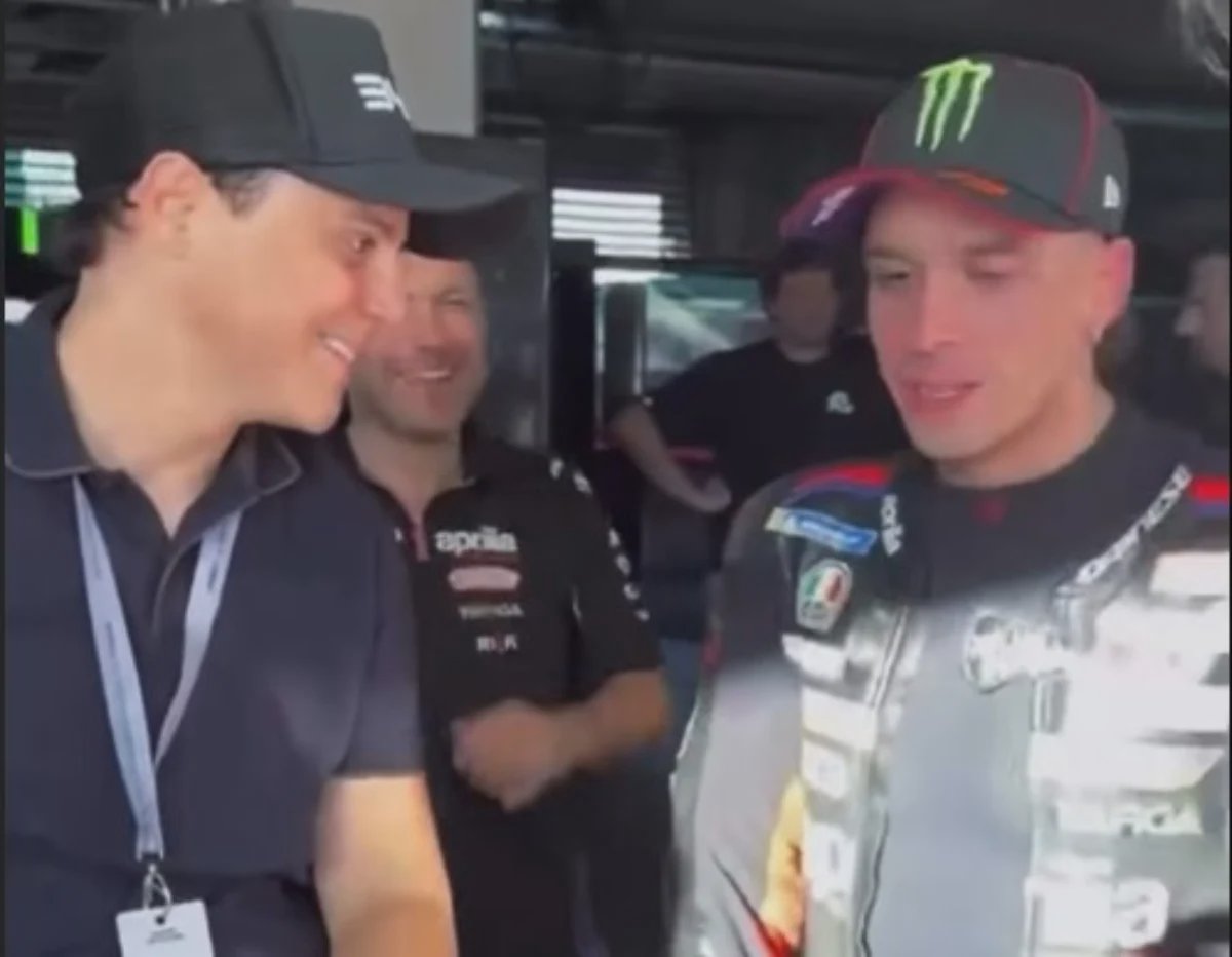 Massa og Bezzecchi sammen hos Aprilia i Brasilien