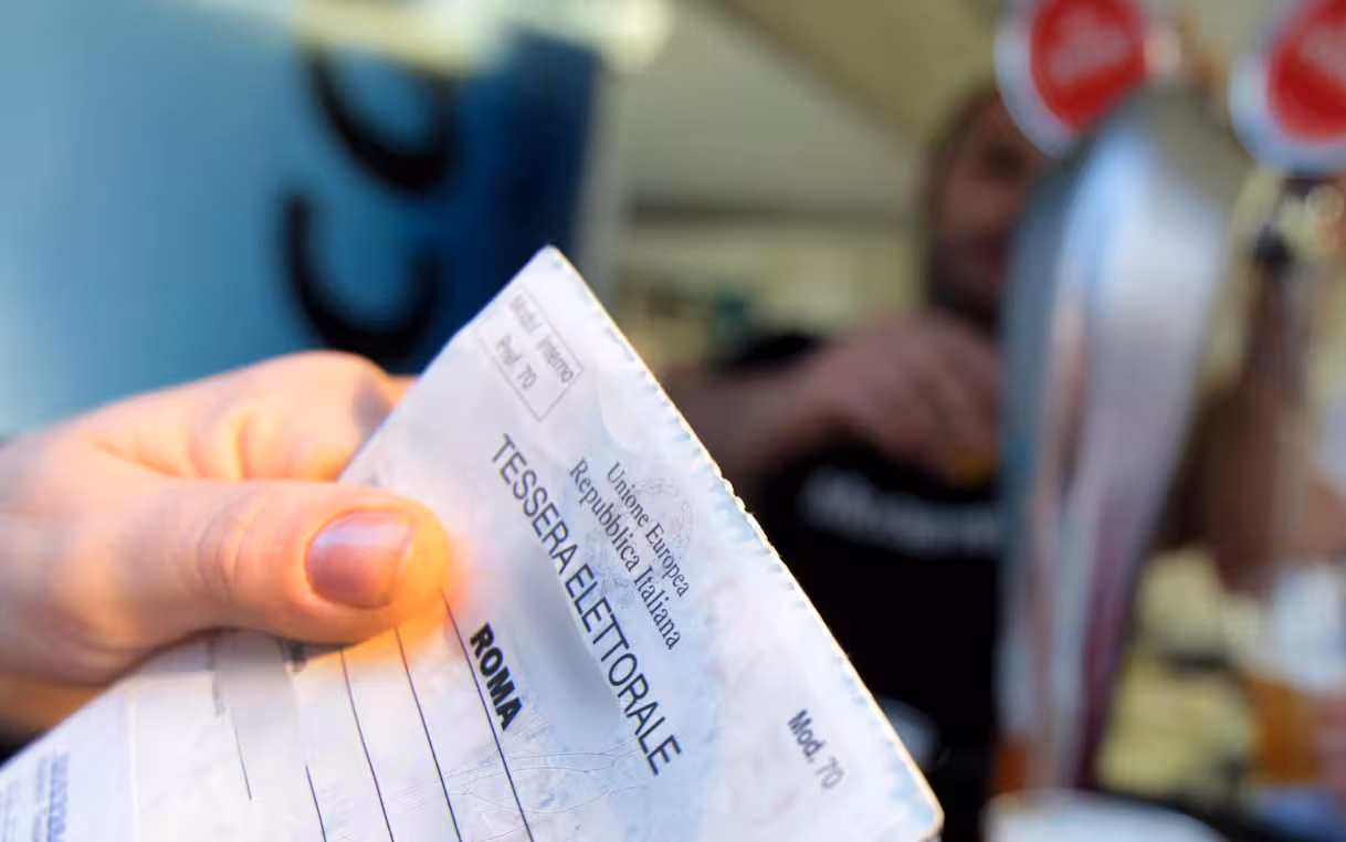 Italian voter card