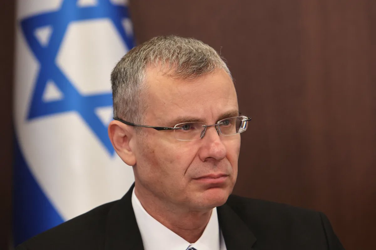 Israeli Justice Minister Yariv Levin addresses the Knesset