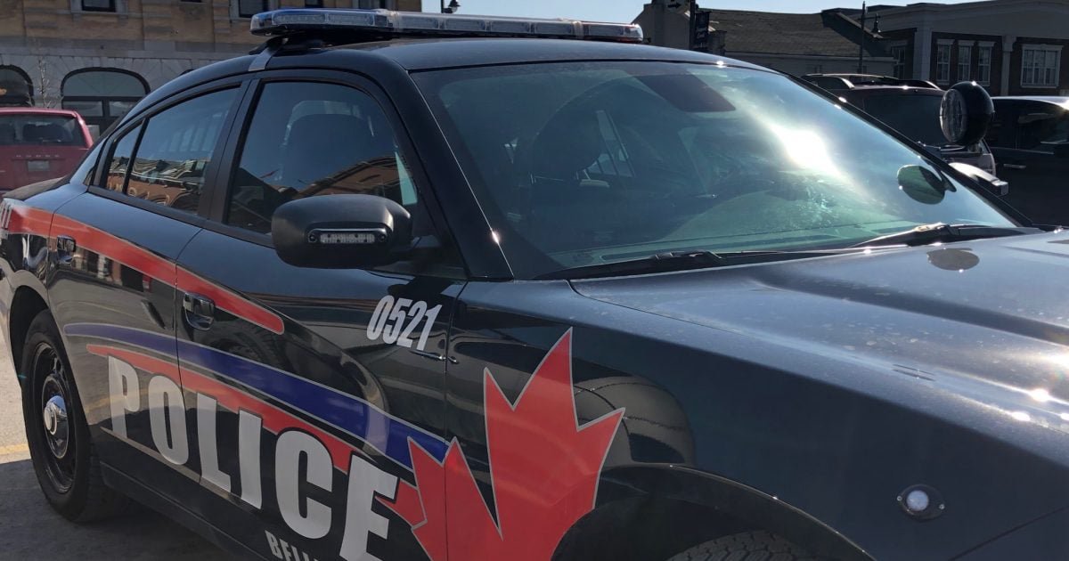 File image of Belleville police at the scene