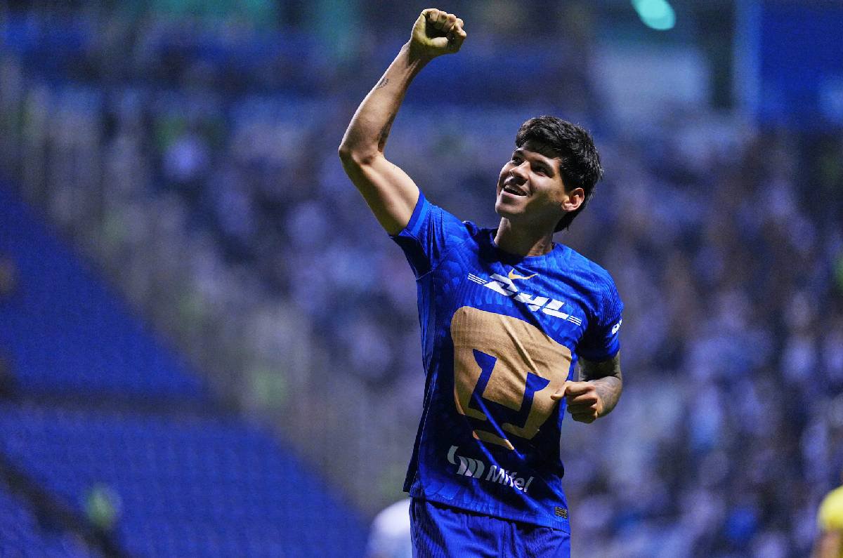 Robert Morales in the Pumas vs Toluca match