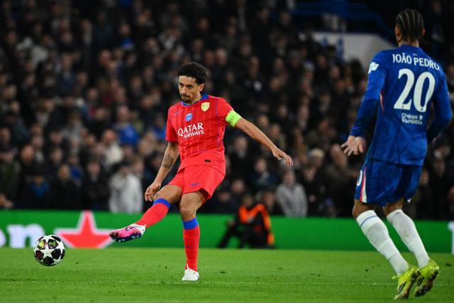 Marquinhos jubler over PSG's sejr mod Chelsea