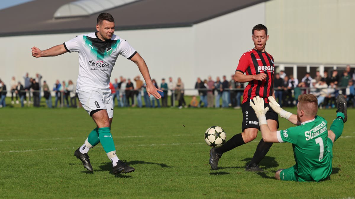 Aerial view of Renchen showing the stadium