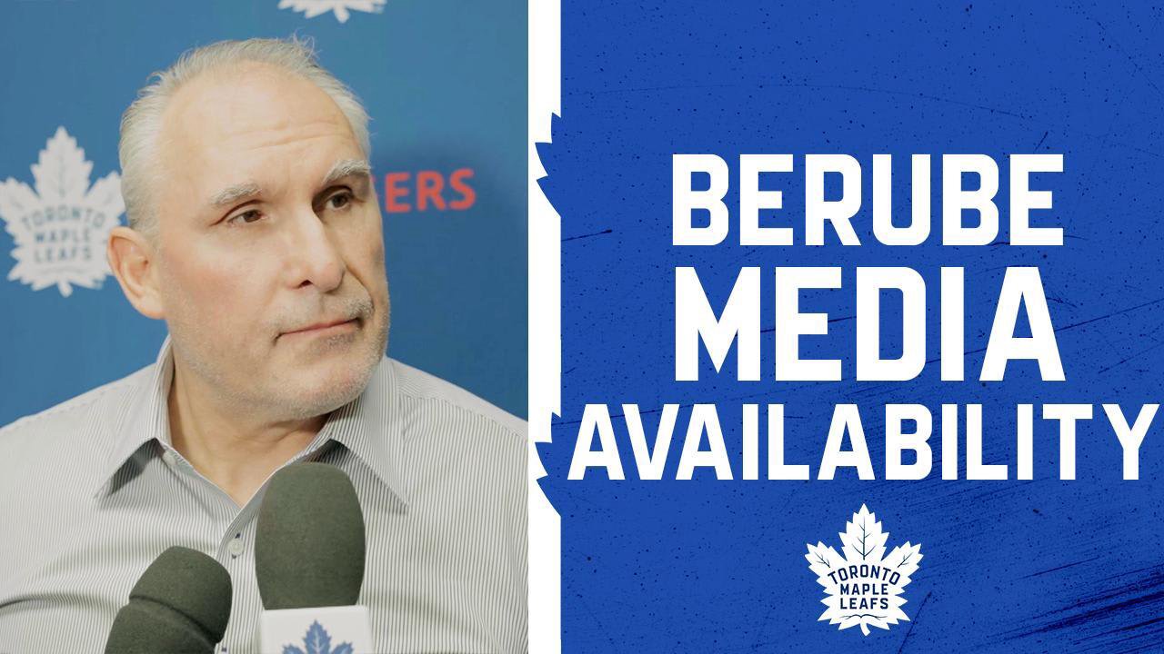 Craig Berube spricht vor dem Duell mit den Wild mit den Medien