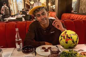 Lamine Yamal celebrates his goal for FC Barcelona