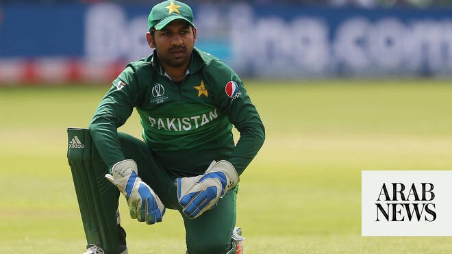 Sarfaraz Ahmed in action during an international match