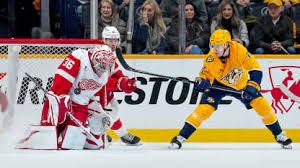 Nashville Predators player on the ice