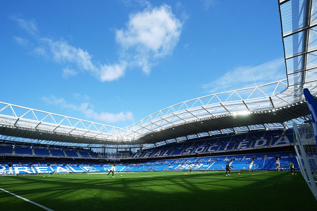 Vue d'ensemble du Reale Arena avant le coup d'envoi