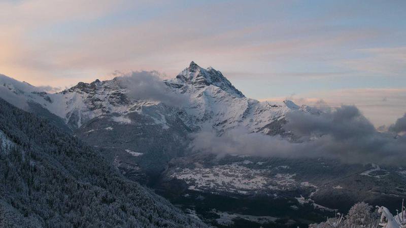 Modern city bus in Switzerland with clear timetable displays