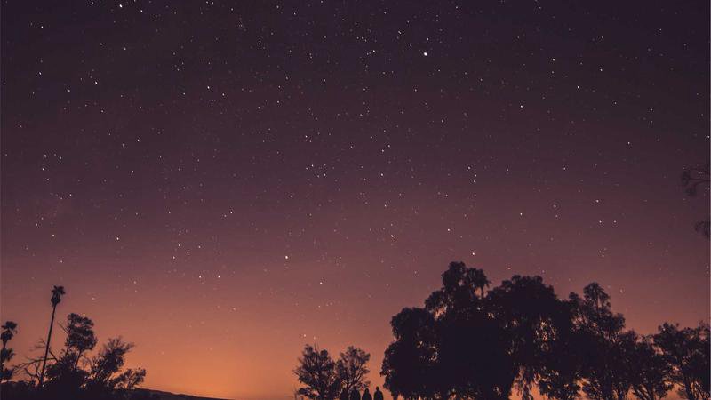 Clear skies over Córdoba with olive groves
