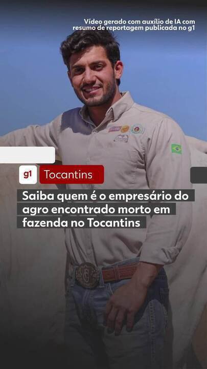 Aerial view of the fazenda in Tocantins where the entrepreneur was found