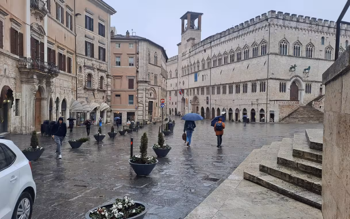 Unwetter und Schnee in Italien